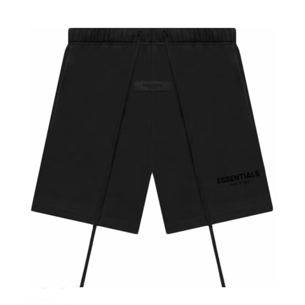 Essentials Black Men's Shorts